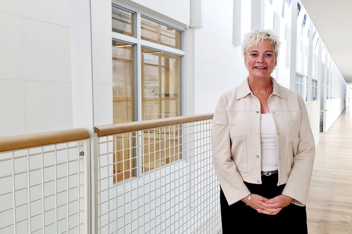 Guðbjörg Norðfjörð var starfandi skólastjóri í Hraunvallaskóla í fyrra.
