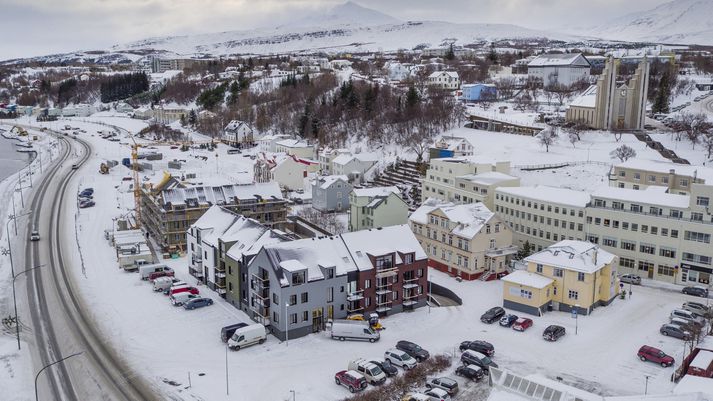 Frá Akureyri. Flestir hinna handteknu hafa komið áður við sögu hjá lögreglu ýmist vegna ofbeldismála eða fíkniefnamála.