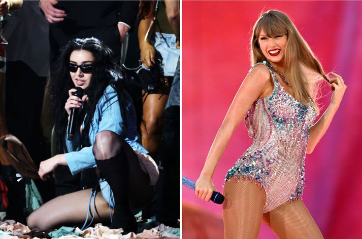 Taylor og Charli XCX hafa komið fram saman á tónleikum en aðdáendur telja þær senda hvor annarri eitruð skeyti í lögum sínum. Það eru þó aðeins getgátur.