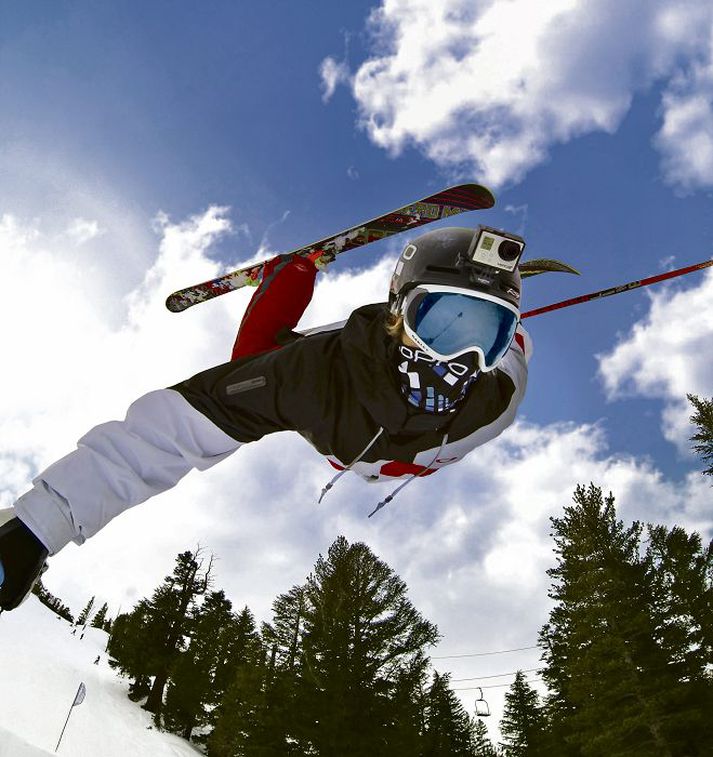 Skíðakappar nota GoPro vélar mikið þegar fanga á fönguleg augnablik