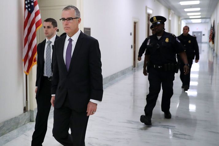 Andrew McCabe var næstráðandi bandarísku alríkislögreglunnar.