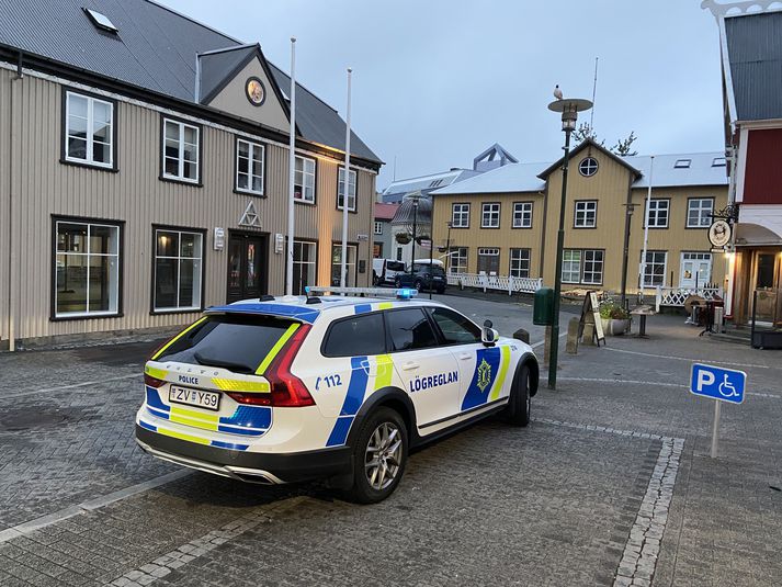 Lögreglan handtók einn fyrir líkamsárás beint fyrir utan lögreglubíl í nótt.   