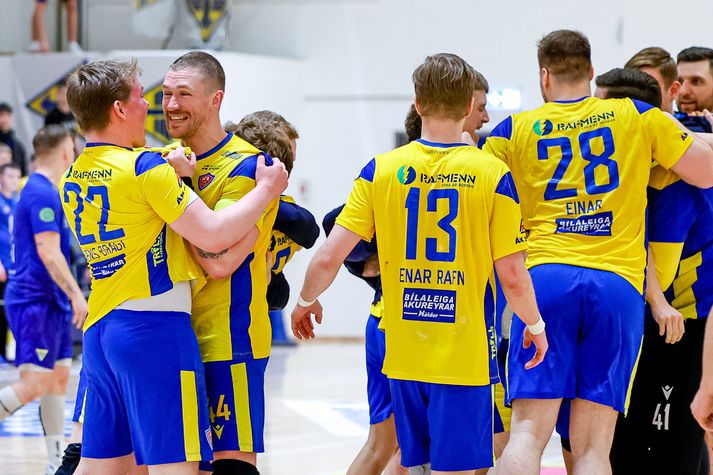 KA fagnaði sætum sigri í kvöld.