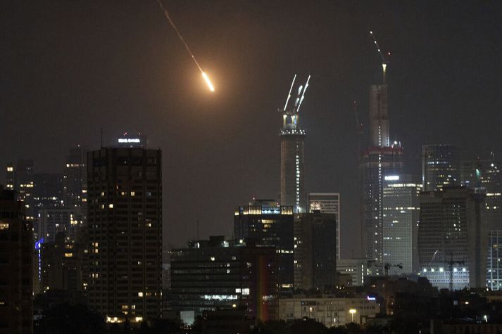 Tel Aviv í nótt. 