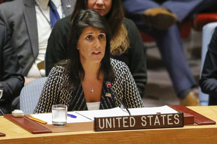 Nikki Haley, sendiherra Bandaríkjanna hjá Sameinuðu þjóðunum.