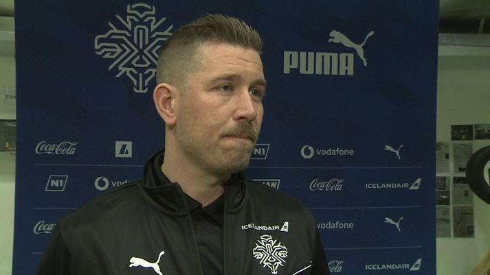 Ólafur Ingi Skúlason, þjálfari u19 karlaliðs Íslands í fótbolta