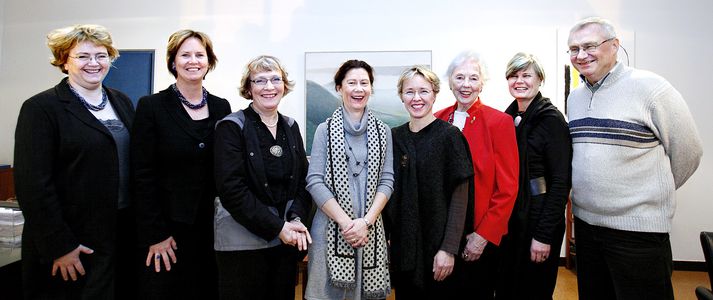 Við undirritun stofnskrár minningarsjóðsins í dag.