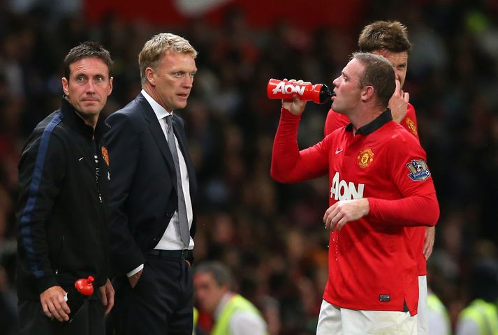 Rooney og Moyes.