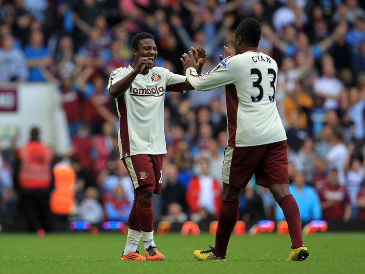 Gyan og Sessegnon fagna marki á síðustu leiktíð