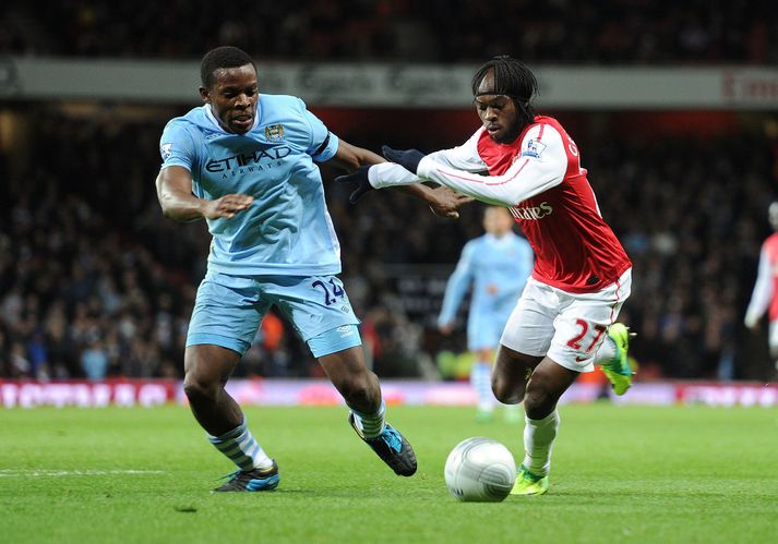 Onuoha í leik gegn Man. City.
