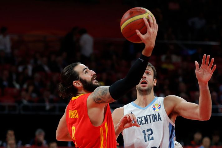 Ricky Rubio og félagar í Spáni voru langbestir á HM í Kína