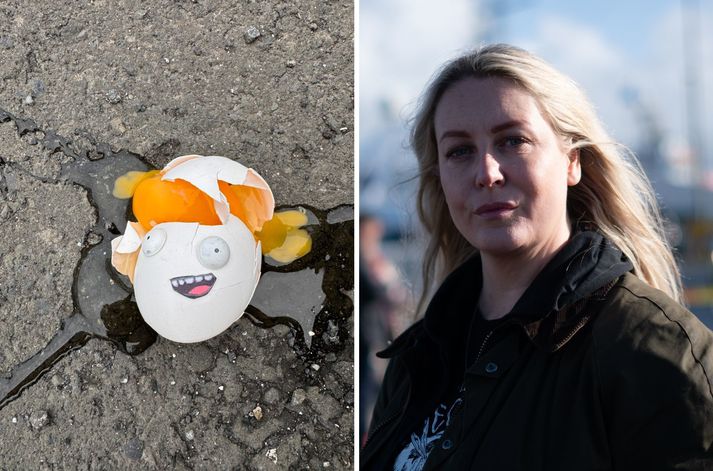 Valgerður Árnadóttir er ekki ánægð með Eggert Egg.