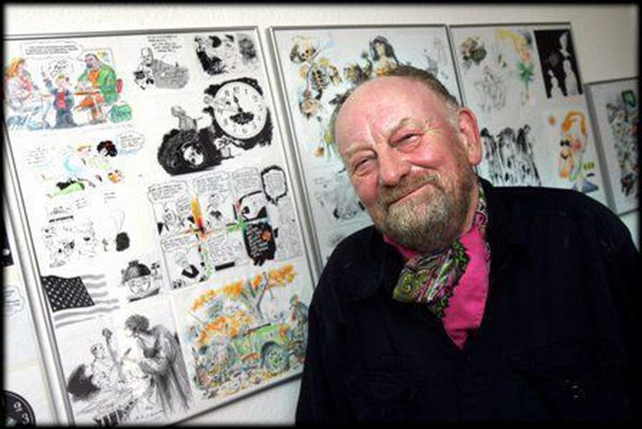 Westergaard hefur margsinnis verið hótað lífláti vegna myndar sinnar. Mynd/ AFP.