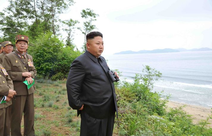 Kim Jong Un virðist óánægður með myndina The Interview.