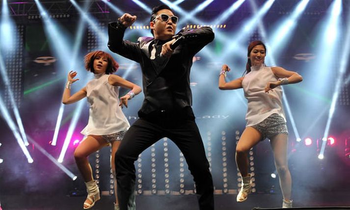 Gangnam Style tröllreið öllu árið 2012 og gerði Psy að ofurstjörnu.