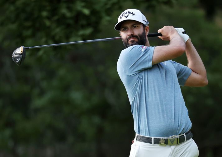 Adam Hadwin spilaði manna best á Opna bandaríska meistaramótinu í dag.