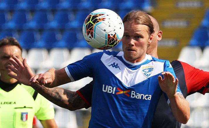 Birkir Bjarnason spilaði allan leikinn í dag.