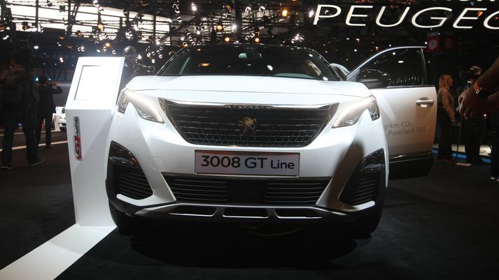 Peugeot 3008 á síðustu bílasýningu í París.