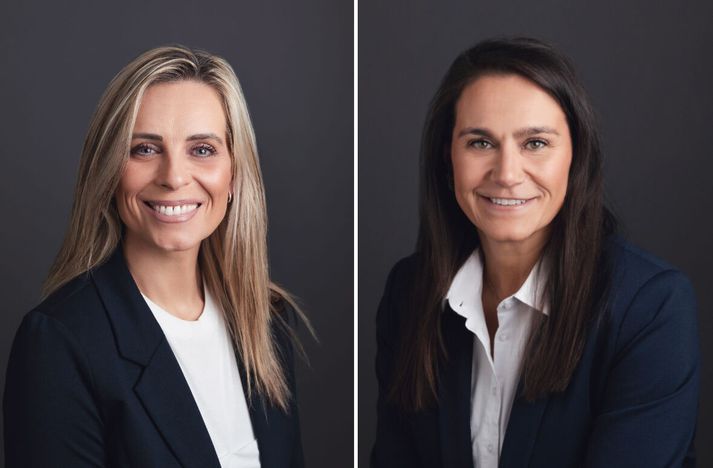 Guðrún Elín Pálsdóttir (f.v.) stendur frammi fyrir fyrsta mótframboðinu frá því að hún varð formaður VLFS fyrir tíu árum. Hún sagði Bergþóru Haralds Eiðsdóttur (t.h.) mótframbjóðanda sínum upp störfum fyrir mánuði.