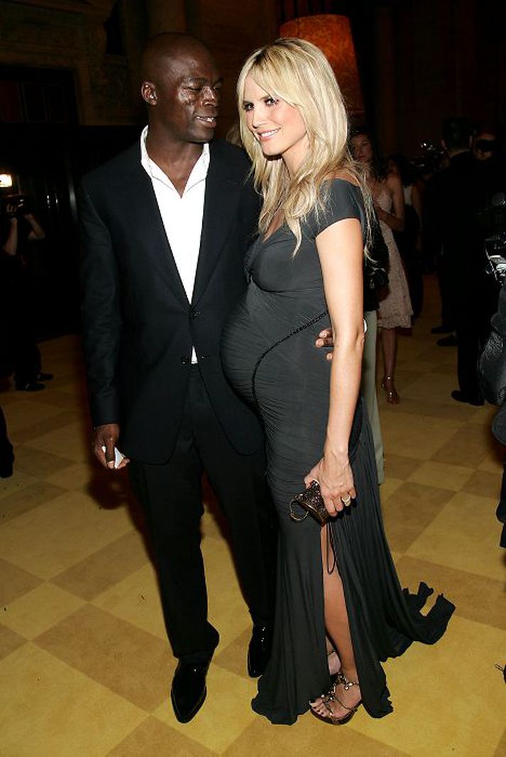 Heidi Klum og Seal fyrir nokkrum árum þegar allt lék í lyndi.