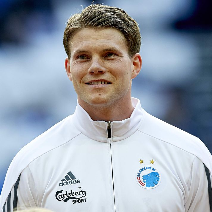 Björn Bergmann í búningi FCK þegar hann var á mála hjá þeim.