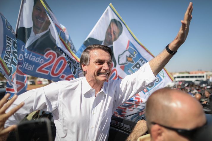 Hægrimaðurinn Jair Bolsonaro hefur átt sæti á brasilíska þinginu frá árinu 1991.