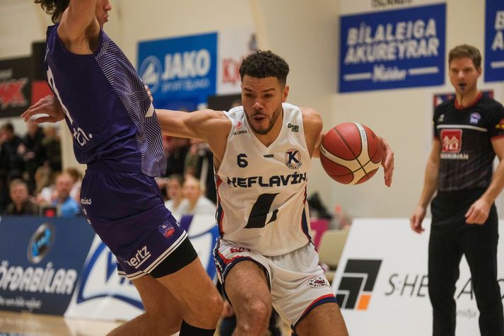 Jarell Reischel skoraði fjórtán stig, tók ellefu fráköst og gaf fimm stoðsendingar fyrir Keflavík í kvöld.