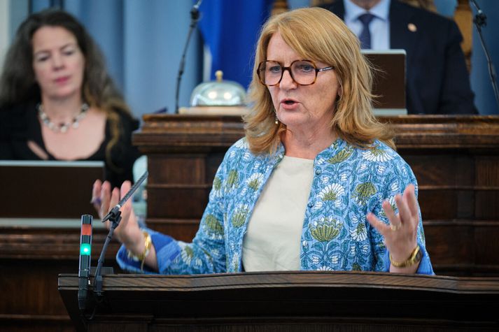 Rósa Guðbjartsdóttir er þingkona Sjálfstæðisflokksins og var oddviti flokksins í Hafnarfirði. 