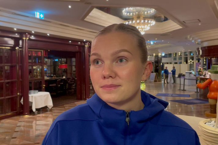 Alexandra Líf er mætt á HM aðeins örfáum mánuðum eftir að hún spilaði fyrsta landsleikinn. 