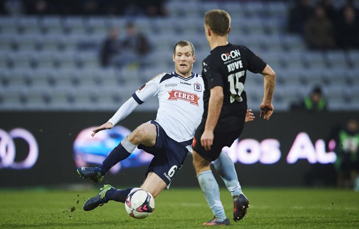 Björn Daníel Sverrisson í leik með AGF.