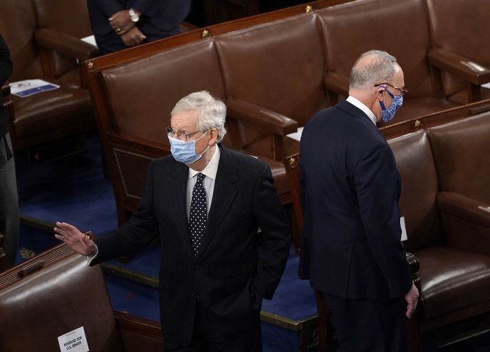 Það er útlit fyrir að Mitch McConnell og Charles Schumer muni eiga í miklum deilum næstu árin.