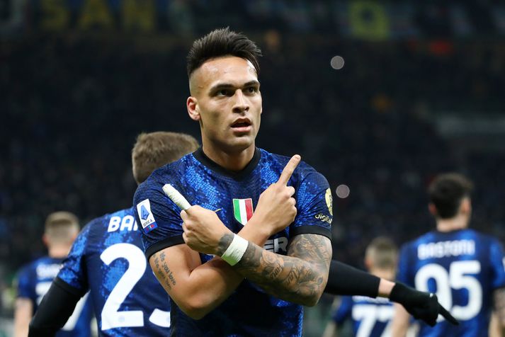 Lautaro Martinez hlóð í þrennu í kvöld.