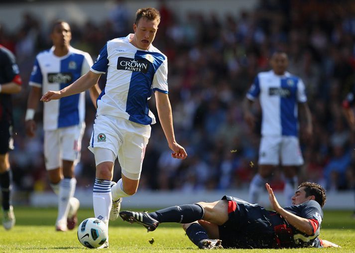 Jones  leik með Blackburn.