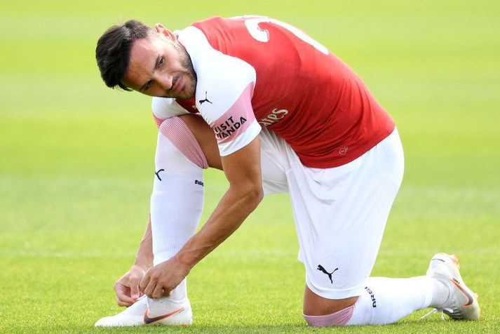 Lucas Perez á tíma sínum sem leikmaður Arsenal en hann náði aldrei að stimpla sig almennilega inn hjá félaginu.