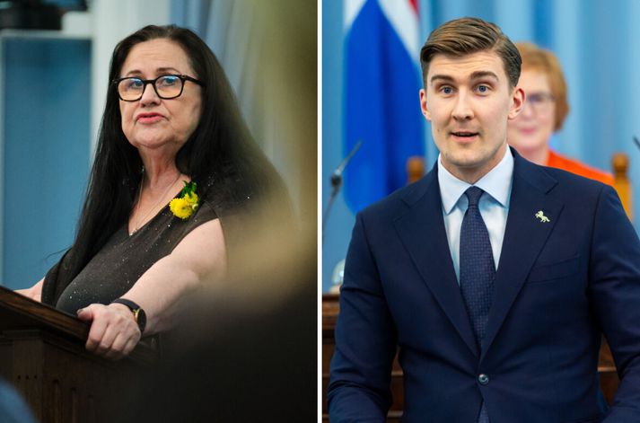Inga Sæland svaraði fyrirspurnum Snorra Mássonar um afstöðu sína til ESB og bókunar 35.