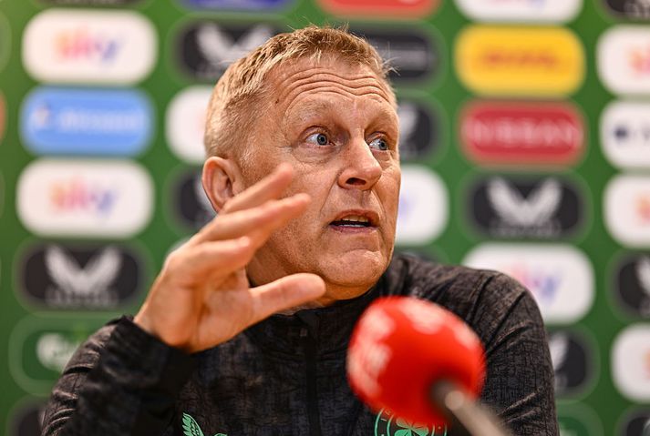 Heimir Hallgrímsson sló á létta strengi á blaðamannafundi.