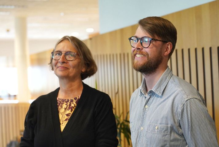 Snæbjörn Guðmundsson, formaður Náttúrugriða, og  Björg Eva Erlendsdóttir, framkvæmdastjóri Landverndar, eru meðal þeirra sem rita undir yfirlýsinguna. Þau voru í Hæstarétti í morgun þegar dómurinn var kveðinn upp.