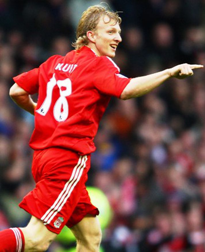 Dirk Kuyt bjargaði stigi fyrir Liverpool