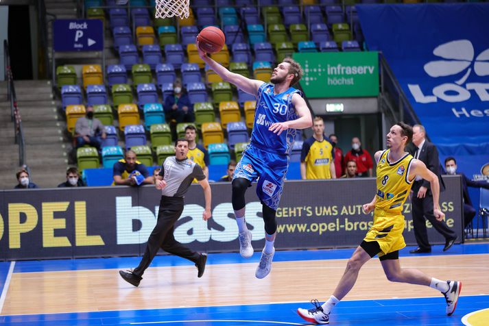 Jón Axel Guðmundsson lék með Fraport Skyliners á fyrsta tímabili sínu á atvinnumannaferlinum.