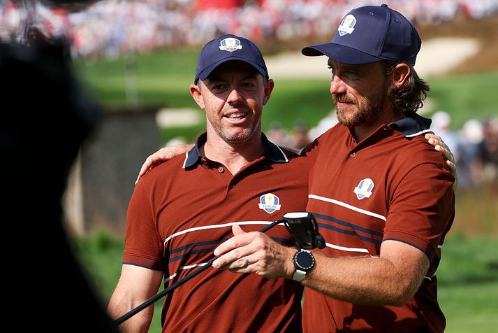 Rory McIlroy og Tommy Fleetwood eru að gera frábæra hluti í Ryder-bikarnum í New York.