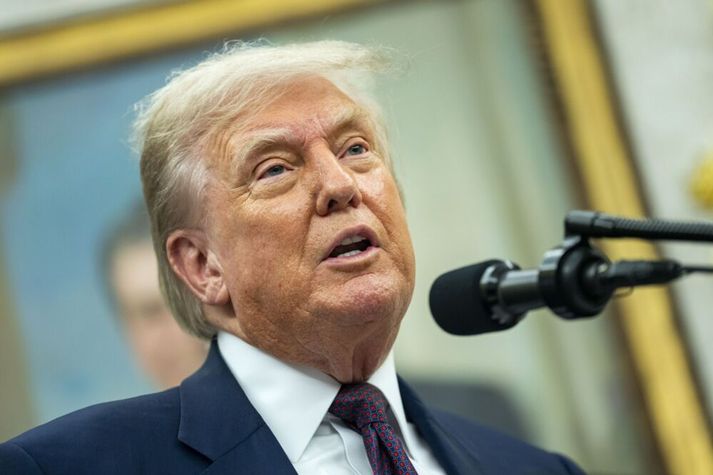 Donald Trump Bandaríkjaforseti vill meina að  önnur ríki hafi komið fram við Bandaríkin á óréttlátan hátt í milliríkjaviðskiptum. Þess vegna hafi hann komið tollunum á.