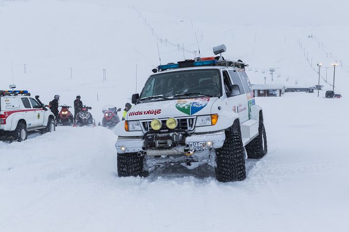 Síðdegis var kallað eftir aðstoð vélsleða og snjóbíla frá björgunarsveitum í Árnessýslu. Myndin tengist fréttinni ekki beint.