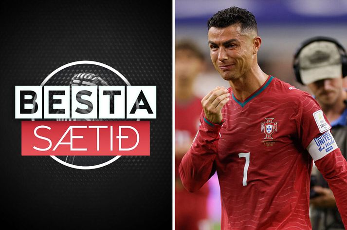 Cristiano Ronaldo var að sjálfsögðu til umræðu í Besta sætinu í dag.