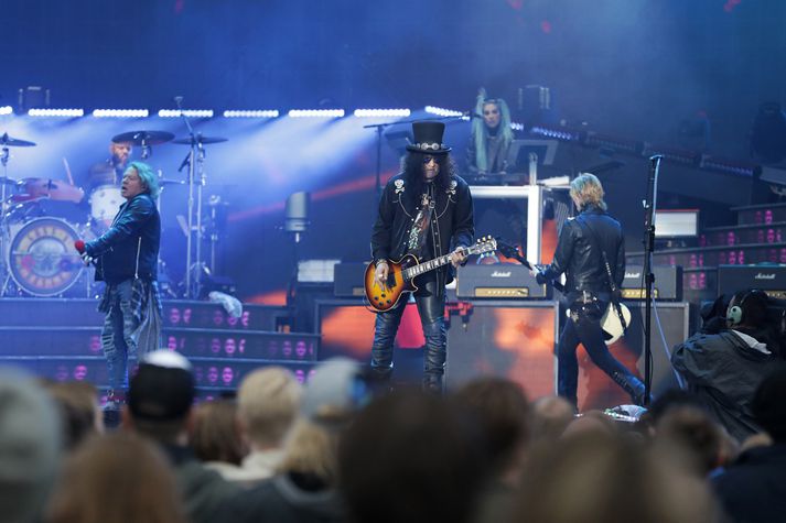 Guns N' Roses rokkuðu frá sér allt vit í gærkvöldi. 