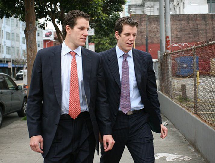 Tyler og Cameron Winklevoss. Mynd/ afp