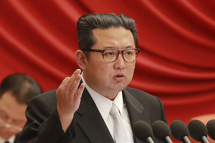 KIm Jong Un, einræðisherra Norður-Kóreu.