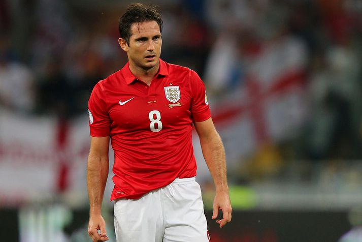 Frank Lampard í leiknum gegn Úkraínu í gær.