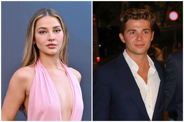 Madelyn Cline og Constantine-Alexios sáust saman á bar í New York.