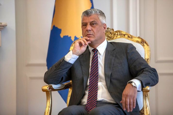 Hashim Thaci hefur gegnt embætti forseta Kósovó frá árinu 2016.