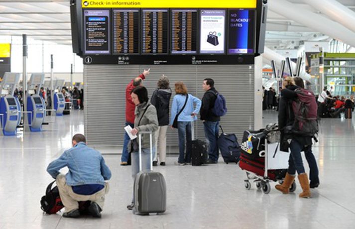 Öryggisviðbúnaður verður hertur á Heathrow og öðrum stöðum í Bretlandi. Mynd/ AFP.